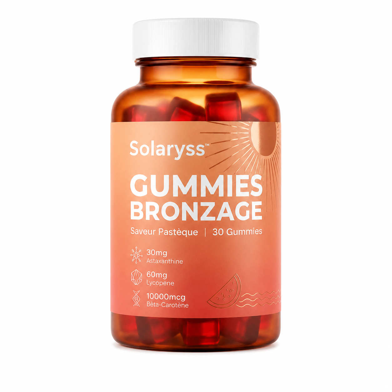 Pot de Solaryss™ Gummies Bronzage